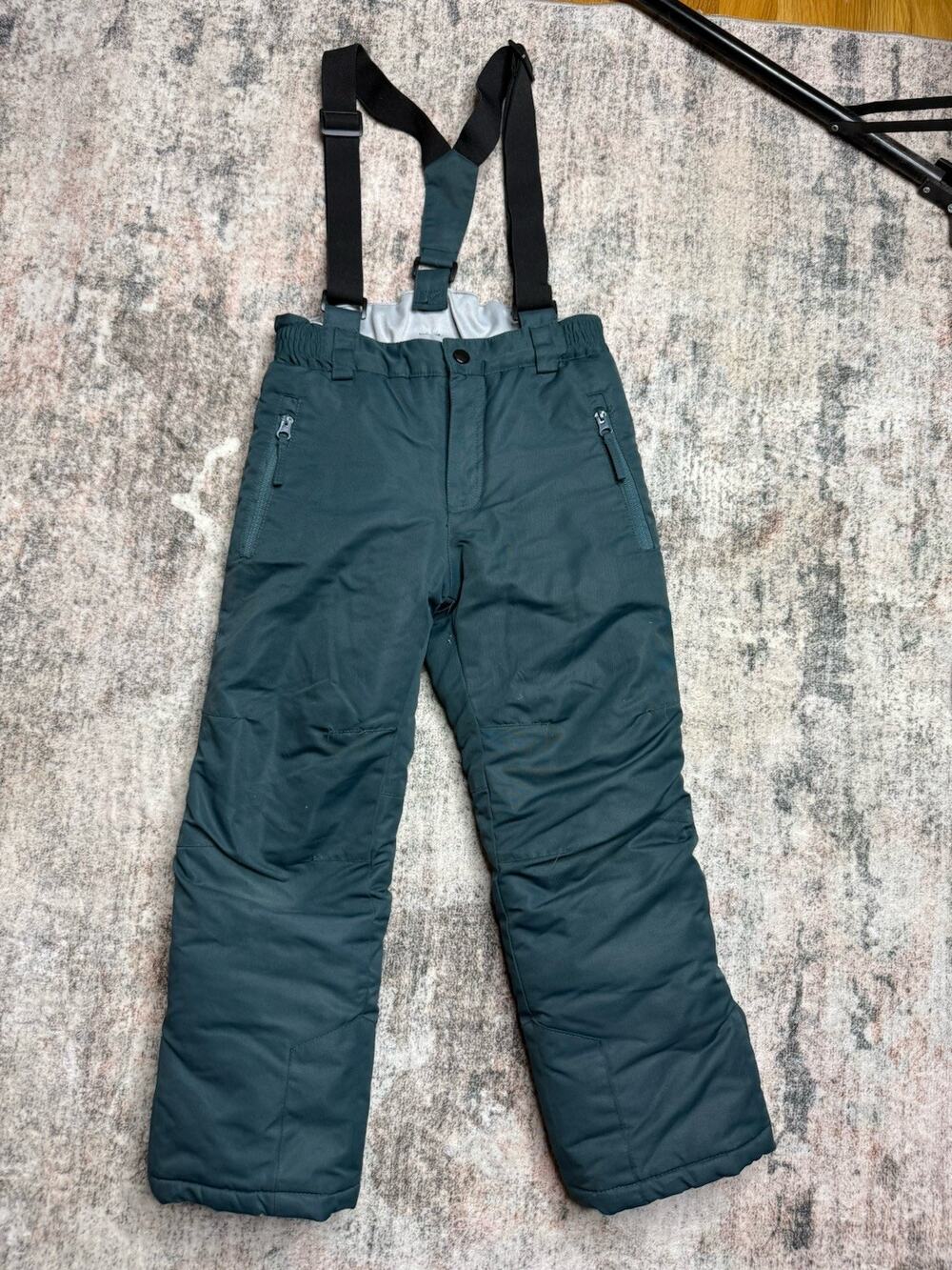 Valianly BIBS 7 KIDS Blue SNOW ski PANTS Overalls Very Warm European Outdoors